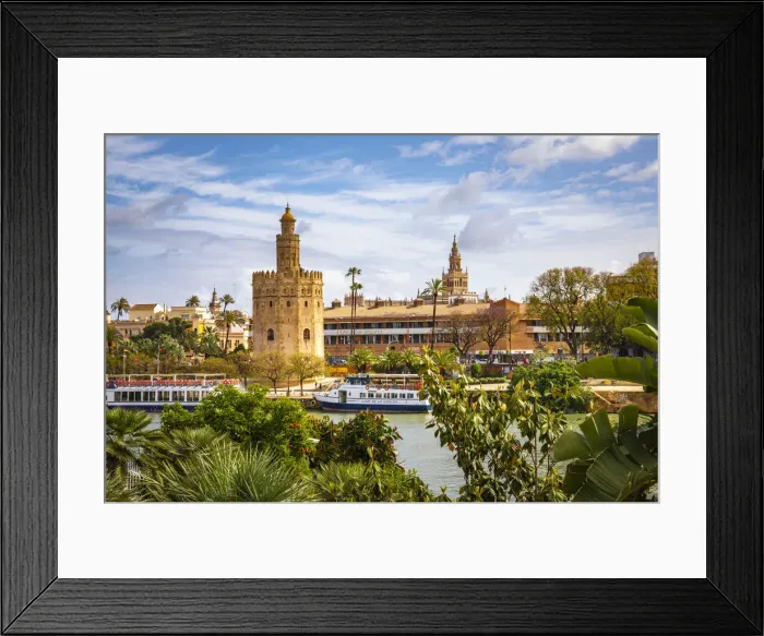 Framed Print : Torre del oro, Seville, Andalucia, Spain Framed Print : Torre del oro, Seville, Andalucia, Spain