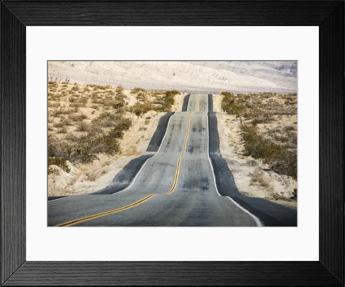 Framed Print : US 190 road, Death Valley National Park, California, USA Framed Print : US 190 road, Death Valley National Park, California, USA
