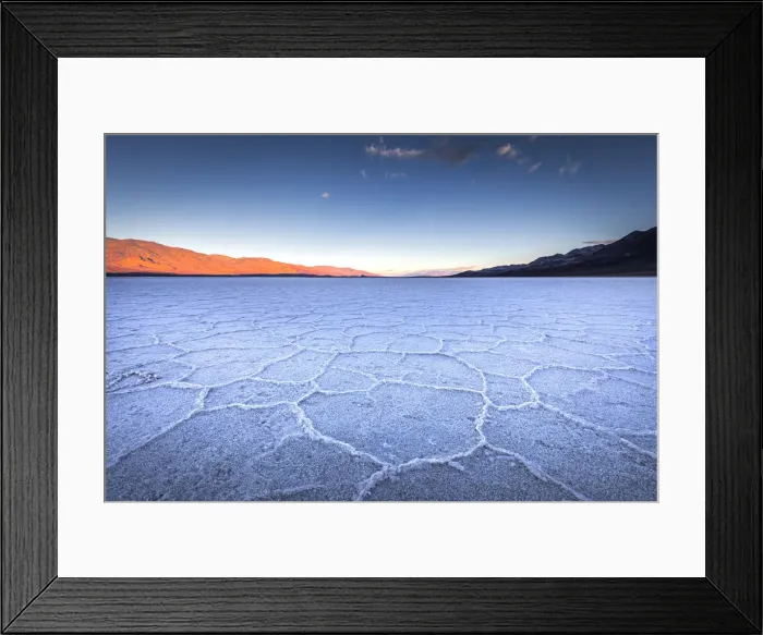 Framed Print : Badwater basin, the lowest point on USA, Death Valley National Park, California, USA