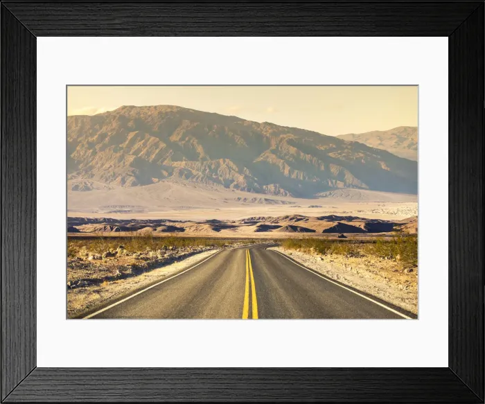 Framed Print : US 190 road, Death Valley National Park, California, USA Framed Print : US 190 road, Death Valley National Park, California, USA