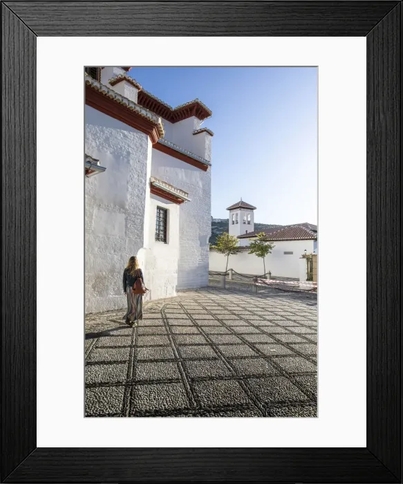 Framed Print : Arabic district in Granada, Andalusia, Spain Framed Print : Arabic district in Granada, Andalusia, Spain