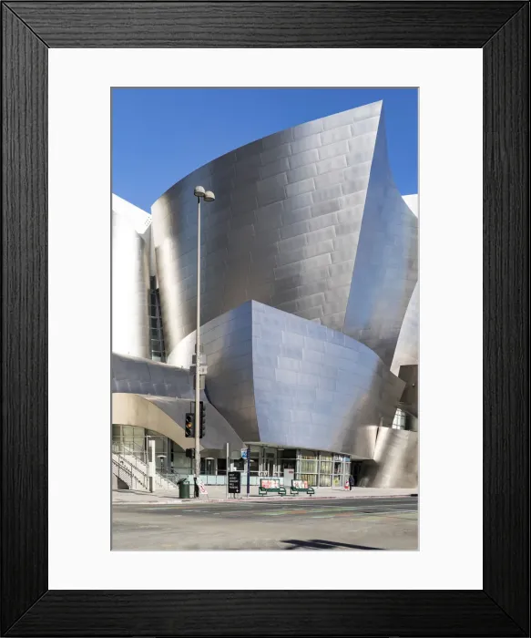 Framed Print : Frank Gehrys Walt Disney Concert Hall, downtown Los Angeles, California, USA