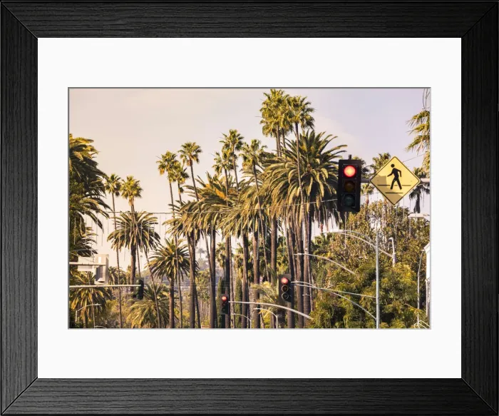 Framed Print : Hollywood district, Los Angeles, California