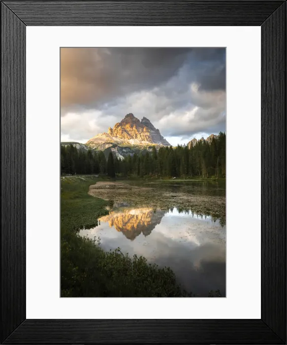 Framed Print : Tre cime di Lavaredo and Antorno Lake, Belluno province, Veneto, Italy Framed Print : Tre cime di Lavaredo and Antorno Lake, Belluno province, Veneto, Italy