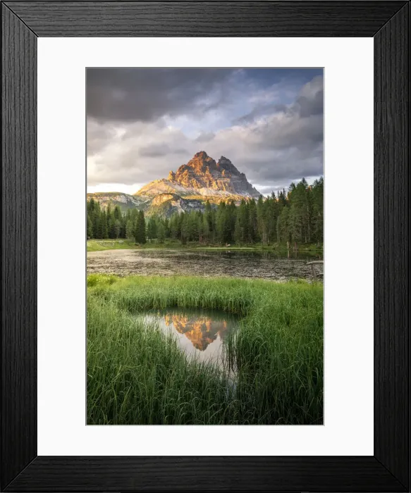 Framed Print : Tre cime di Lavaredo and Antorno Lake, Belluno province, Veneto, Italy Framed Print : Tre cime di Lavaredo and Antorno Lake, Belluno province, Veneto, Italy