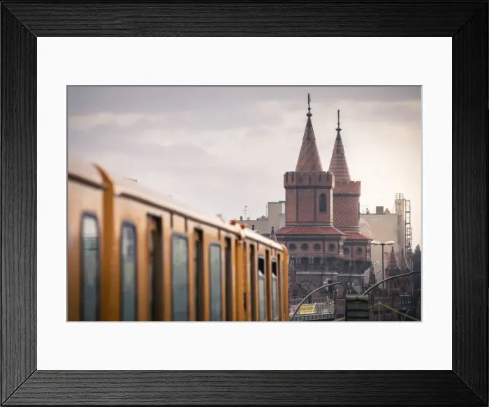 Framed Print : Warschauer Strasse station near Oberbaumbrucke, East Berlin, Berlin, Germany Framed Print : Warschauer Strasse station near Oberbaumbrucke, East Berlin, Berlin, Germany