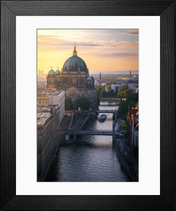 Framed Print : Berliner Dom during sunset. Mitte, Berlin, Germany