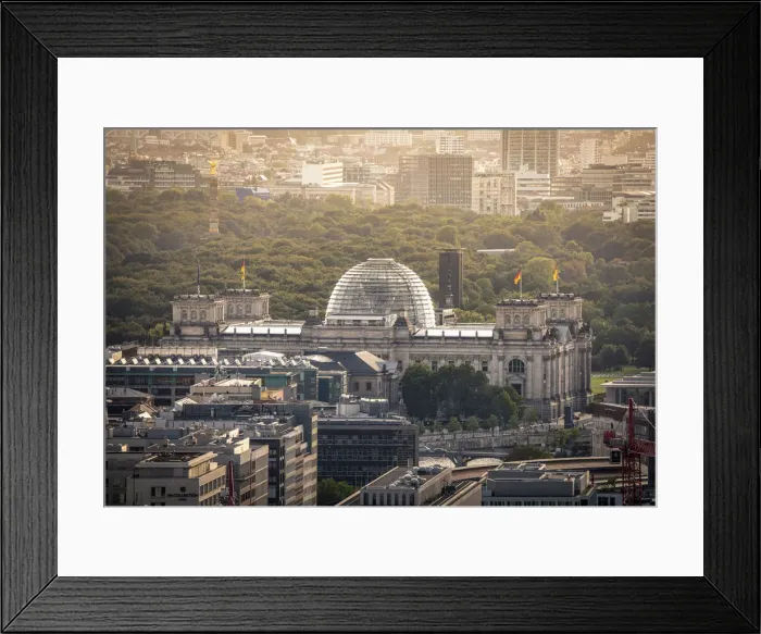 Framed Print : High view of Reichstag, Berlin Mitte district, Berlin, GErmany Framed Print : High view of Reichstag, Berlin Mitte district, Berlin, GErmany