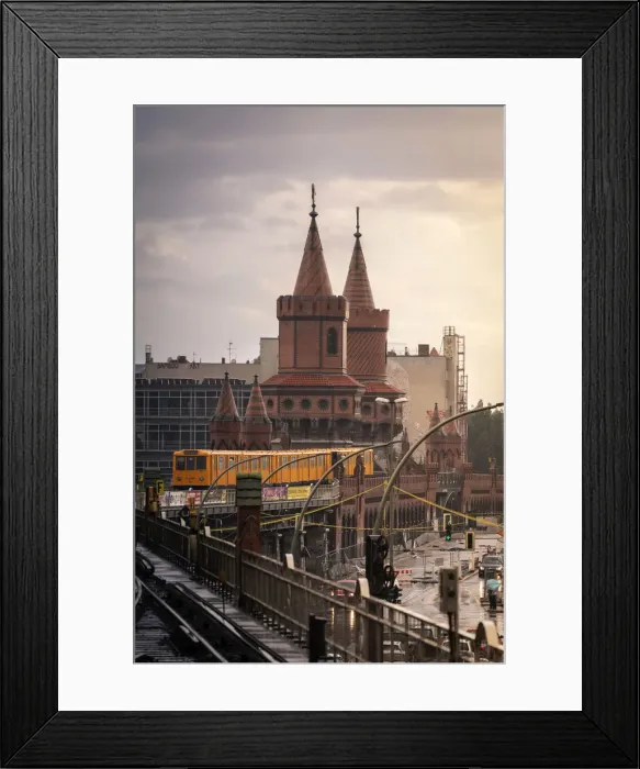 Framed Print : Warschauer Strasse station near Oberbaumbrucke, East Berlin, Berlin, Germany Framed Print : Warschauer Strasse station near Oberbaumbrucke, East Berlin, Berlin, Germany
