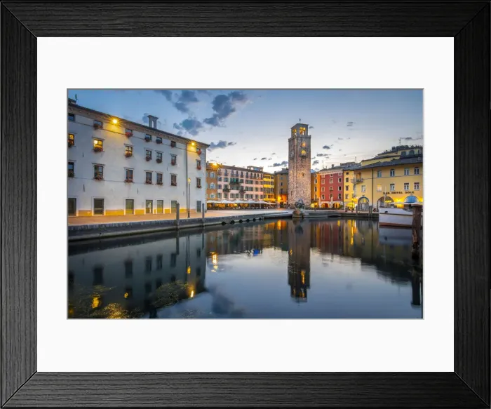 Framed Print : Riva del Garda at sunrise, Garda LAke, Trentino Alto Adige, Italy Framed Print : Riva del Garda at sunrise, Garda LAke, Trentino Alto Adige, Italy
