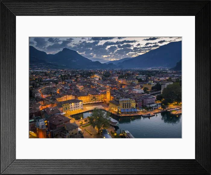 Framed Print : Riva del Garda at sunrise, Garda Lake, Trentino Alto Adige, Italy Framed Print : Riva del Garda at sunrise, Garda Lake, Trentino Alto Adige, Italy