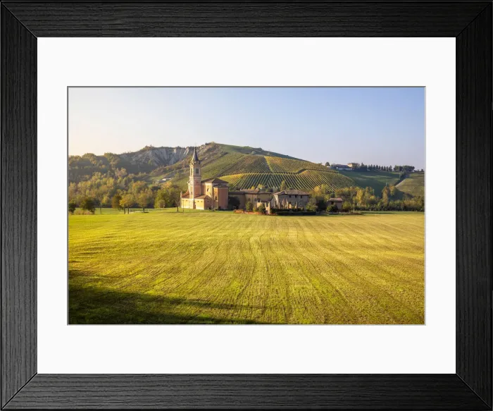 Framed Print : Sant Apollinare Church, Serravalle, Bologna province, Italy