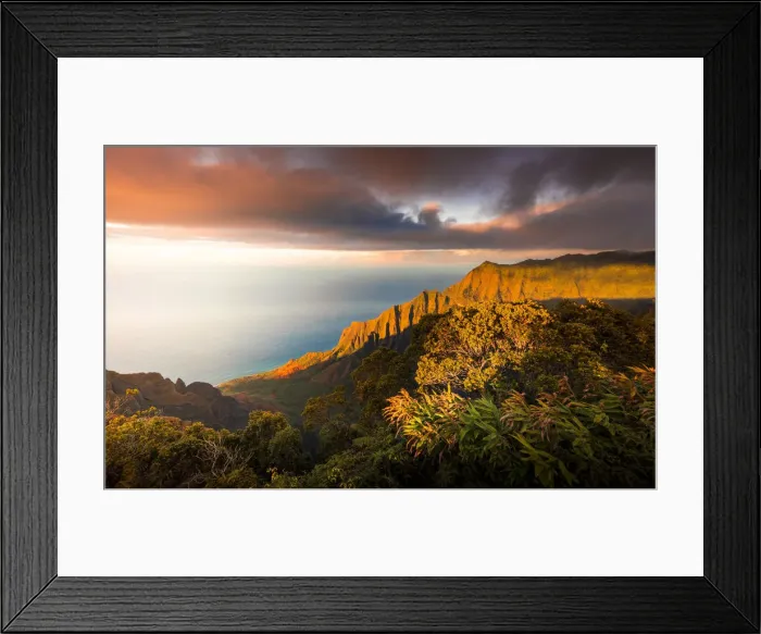 Framed Print : Na Pali coast State Wilderness park, Kauai island, HAwaii, USA Framed Print : Na Pali coast State Wilderness park, Kauai island, HAwaii, USA