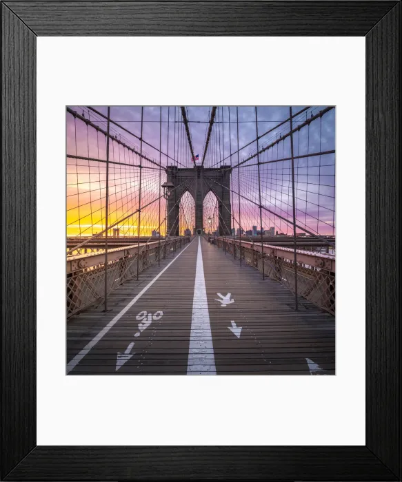 Framed Print : Brooklyn Bridge, Manhattan, New York, USA Framed Print : Brooklyn Bridge, Manhattan, New York, USA