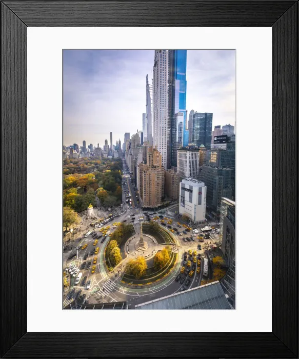 Framed Print : Columbus Circle, Manhattan, New York, USA Framed Print : Columbus Circle, Manhattan, New York, USA
