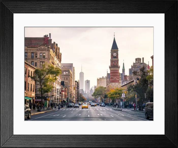 Framed Print : The Jefferson Library and the Liberty Tower, Manhattan, New York, USA Framed Print : The Jefferson Library and the Liberty Tower, Manhattan, New York, USA