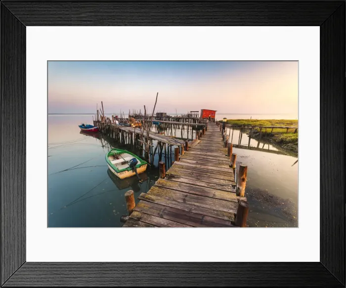 Framed Print : Cais palafitico de Carrasqueira, Setubal district, western Portugal Framed Print : Cais palafitico de Carrasqueira, Setubal district, western Portugal