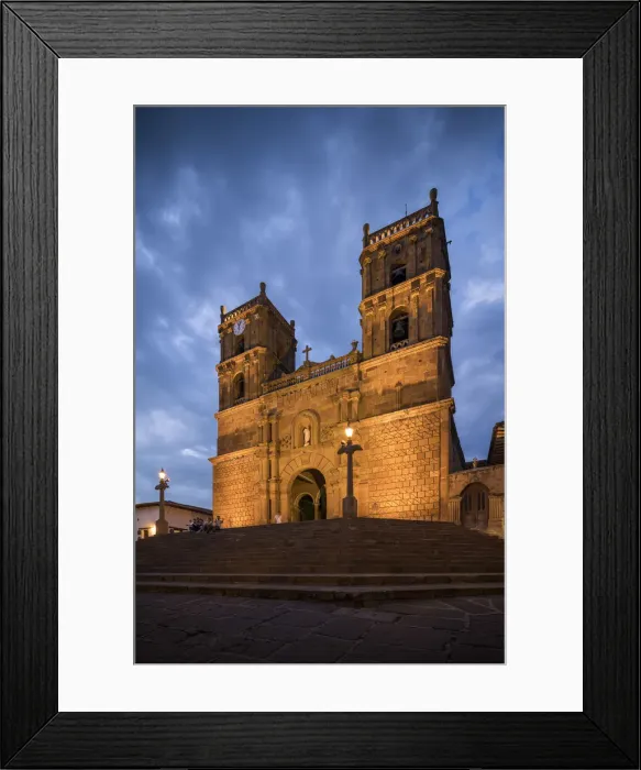 Framed Print : Cathedral of Barichara, Barichara, Santander, Colombia, South America