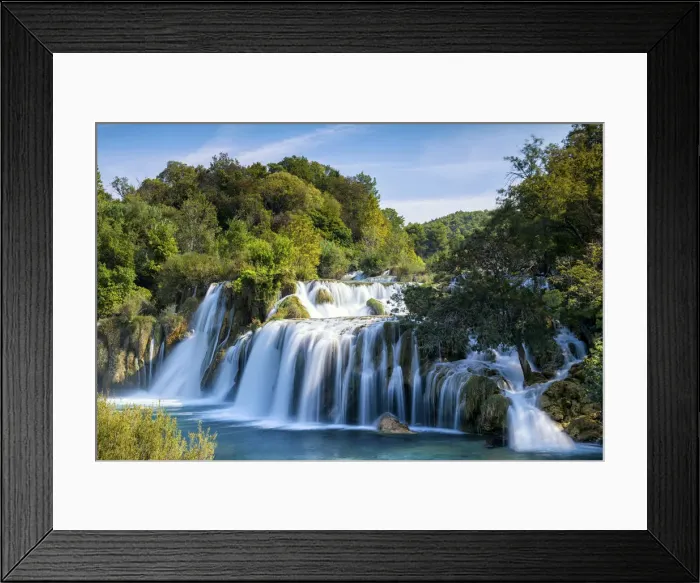 Framed Print : Skradinski Buk Waterfall, Krka National Park, Sibenik, Dalmatia, Croatia, Europe