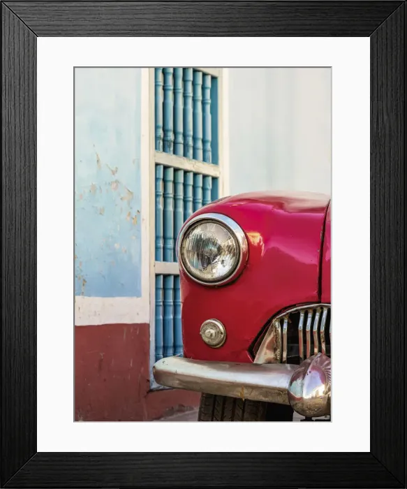 Framed Print : Vintage car, detailed view, Trinidad, Sancti Spiritus Province, Cuba Framed Print : Vintage car, detailed view, Trinidad, Sancti Spiritus Province, Cuba