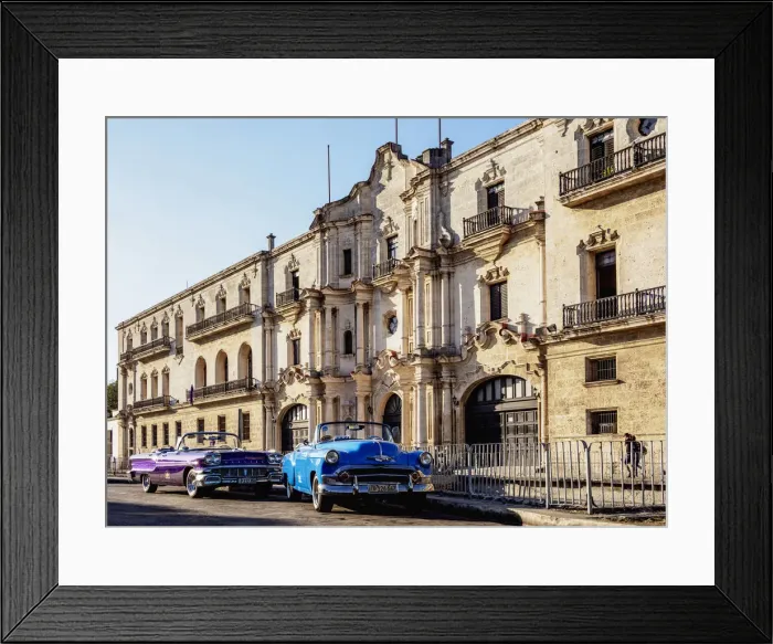 Framed Print : Vintage Cars in front of the San Carlos and San Ambrosio Seminary, La Habana Vieja Framed Print : Vintage Cars in front of the San Carlos and San Ambrosio Seminary, La Habana Vieja