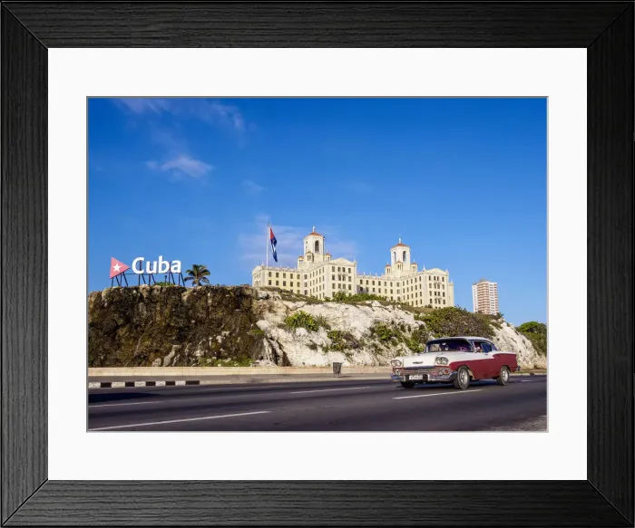 Framed Print : El Malecon and Hotel Nacional, Havana, La Habana Province, Cuba Framed Print : El Malecon and Hotel Nacional, Havana, La Habana Province, Cuba