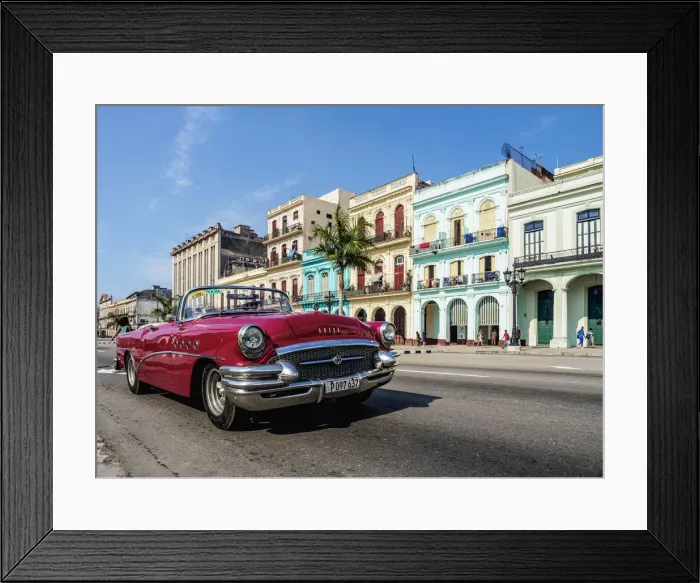 Framed Print : Vintage car at Paseo del Prado or Paseo de Marti, Havana, La Habana Province, Cuba Framed Print : Vintage car at Paseo del Prado or Paseo de Marti, Havana, La Habana Province, Cuba