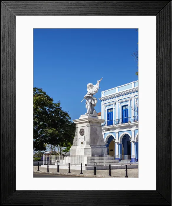Framed Print : Soldier Liberator Sculpture at La Vigia Square, Matanzas, Matanzas Province, Cuba
