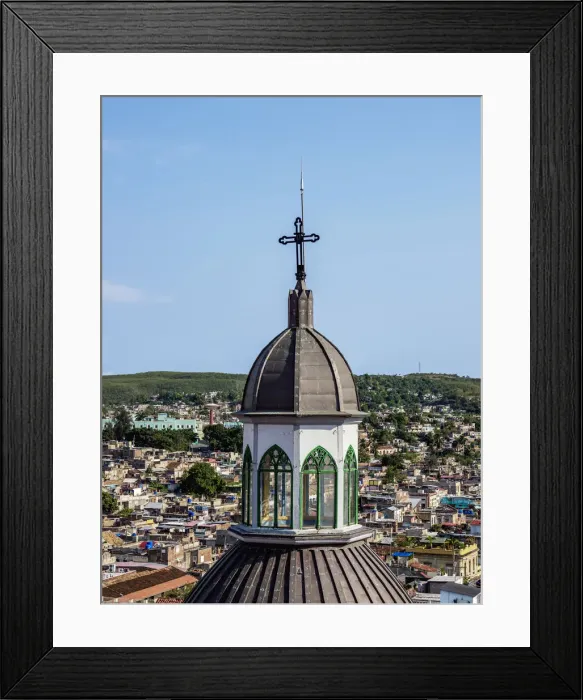 Framed Print : Nuestra Senora de la Asuncion Cathedral Cupola, elevated view, Santiago de Cuba Framed Print : Nuestra Senora de la Asuncion Cathedral Cupola, elevated view, Santiago de Cuba
