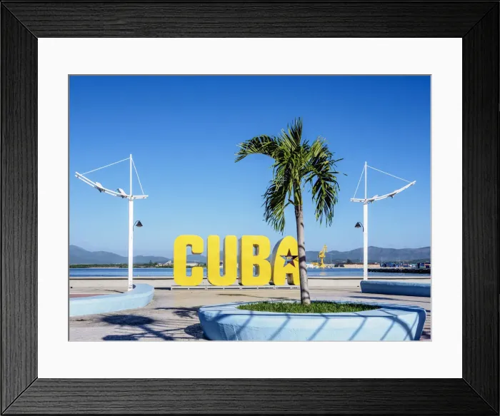 Framed Print : Cuba Letters, Santiago de Cuba, Santiago de Cuba Province, Cuba Framed Print : Cuba Letters, Santiago de Cuba, Santiago de Cuba Province, Cuba