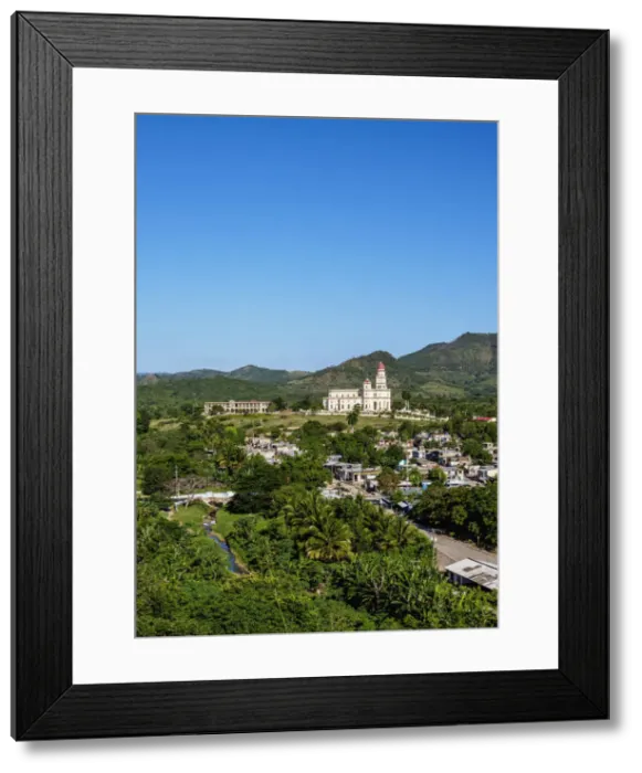Framed Print : Nuestra Senora de la Caridad del Cobre Basilica, elevated view, El Cobre Framed Print : Nuestra Senora de la Caridad del Cobre Basilica, elevated view, El Cobre