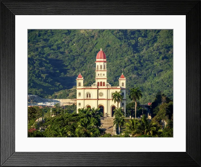 Framed Print : Nuestra Senora de la Caridad del Cobre Basilica, El Cobre, Santiago de Cuba Province