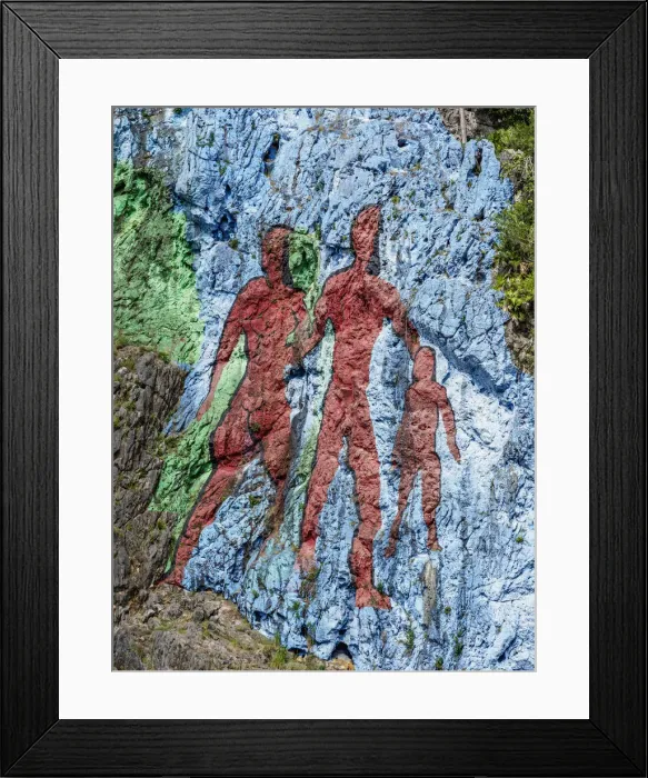 Framed Print : Mural of Prehistory, detailed view, Vinales Valley, UNESCO World Heritage Site Framed Print : Mural of Prehistory, detailed view, Vinales Valley, UNESCO World Heritage Site