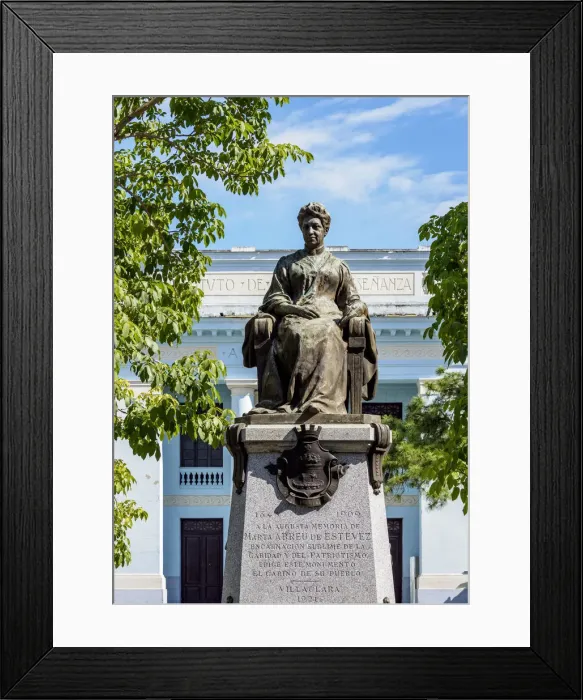 Framed Print : Statue of Marta Abreu de Estevez in Parque Vidal, Santa Clara, Villa Clara Province, Cuba Framed Print : Statue of Marta Abreu de Estevez in Parque Vidal, Santa Clara, Villa Clara Province, Cuba
