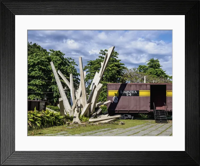 Framed Print : Tren Blindado Monument, Santa Clara, Villa Clara Province, Cuba