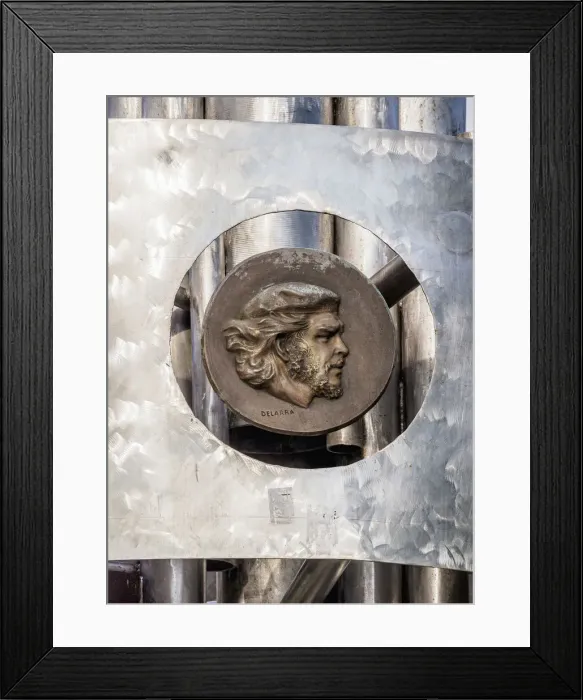 Framed Print : Monument commemorating Battle of Capiro, detail with Che Guevara, Loma de Capiro Framed Print : Monument commemorating Battle of Capiro, detail with Che Guevara, Loma de Capiro