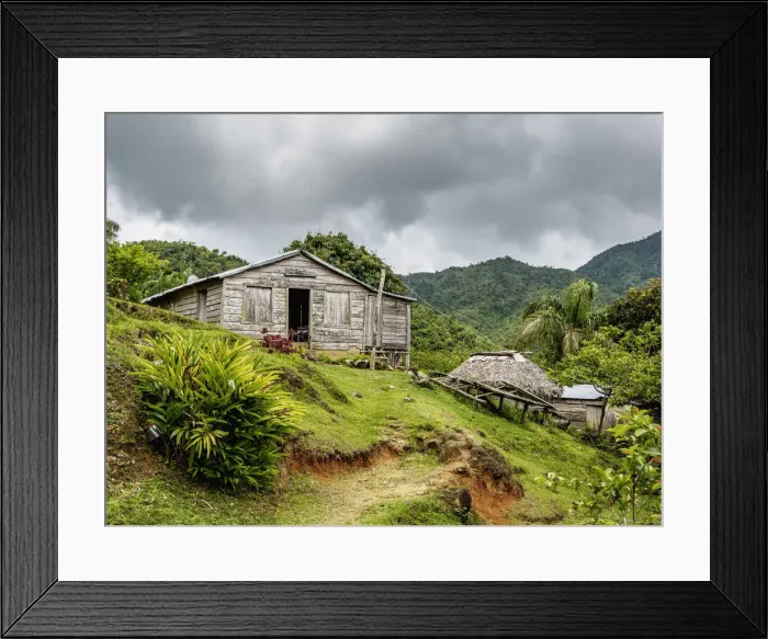 Framed Print : Farm House at the entrance to Comandancia de la Plata, Sierra Maestra, Granma Province Framed Print : Farm House at the entrance to Comandancia de la Plata, Sierra Maestra, Granma Province