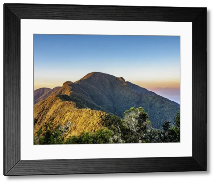 Framed Print : Pico Turquino at sunrise, Cuba highest mountain, Sierra Maestra