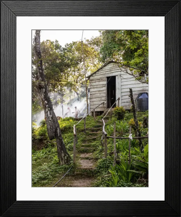 Framed Print : Campamento Joaquin, mountain shelter, Sierra Maestra, Granma Province, Cuba Framed Print : Campamento Joaquin, mountain shelter, Sierra Maestra, Granma Province, Cuba