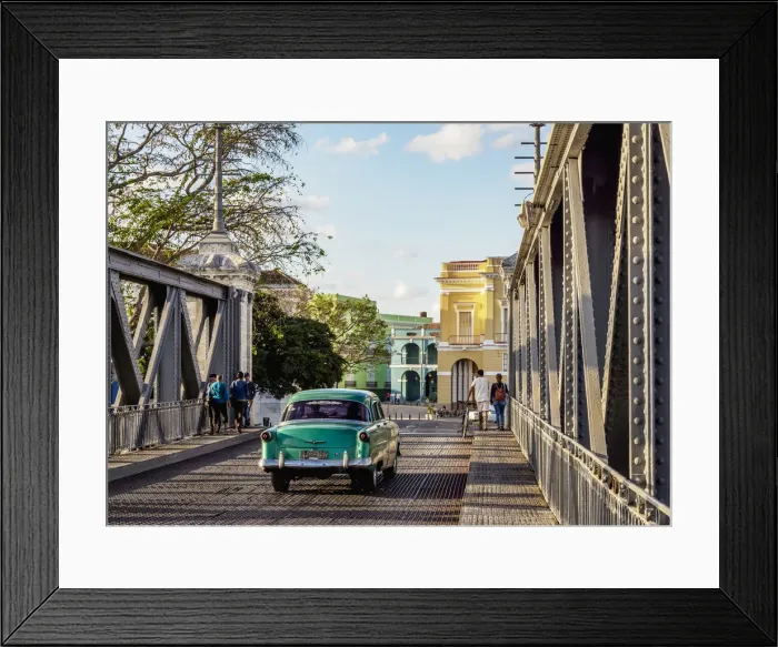Framed Print : Vintage Car passing Bridge over San Juan River, Matanzas, Matanzas Province, Cuba Framed Print : Vintage Car passing Bridge over San Juan River, Matanzas, Matanzas Province, Cuba