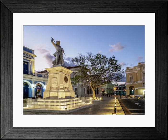 Framed Print : La Vigia Square at dusk, Matanzas, Matanzas Province, Cuba Framed Print : La Vigia Square at dusk, Matanzas, Matanzas Province, Cuba
