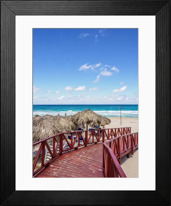 Framed Print : Beach in Varadero, Matanzas Province, Cuba Framed Print : Beach in Varadero, Matanzas Province, Cuba