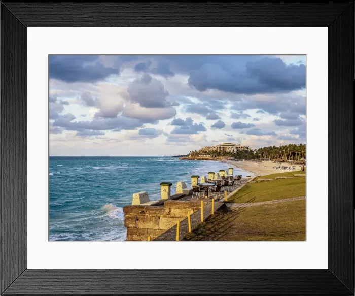 Framed Print : Varadero Coast at sunset, Matanzas Province, Cuba