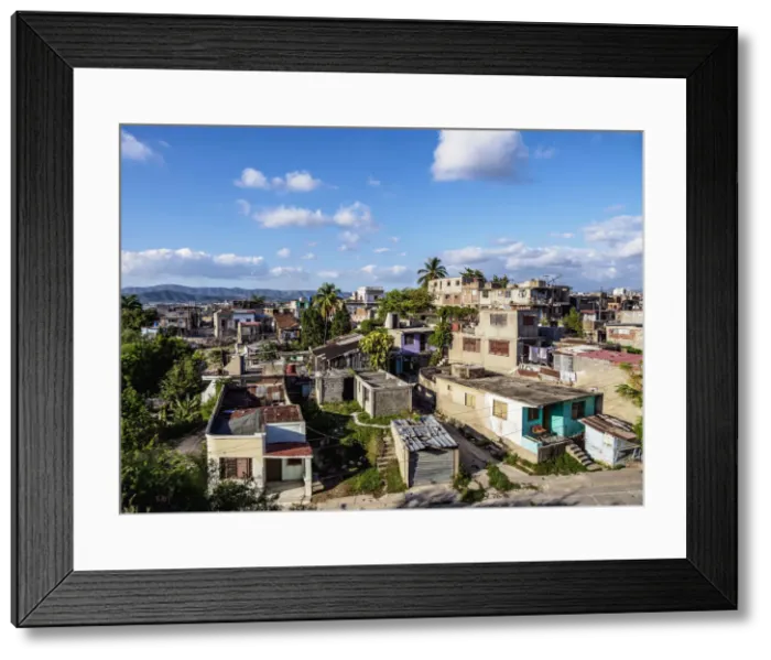 Framed Print : Cityscape of Santiago de Cuba, Santiago de Cuba Province, Cuba Framed Print : Cityscape of Santiago de Cuba, Santiago de Cuba Province, Cuba