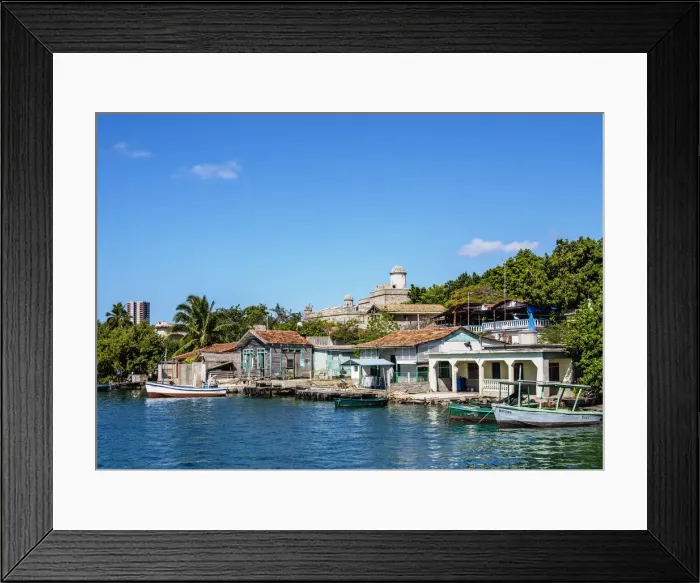 Framed Print : View over Cienfuegos Bay towards Castillo de Jagua, Jagua Fortress, Cienfuegos Province Framed Print : View over Cienfuegos Bay towards Castillo de Jagua, Jagua Fortress, Cienfuegos Province