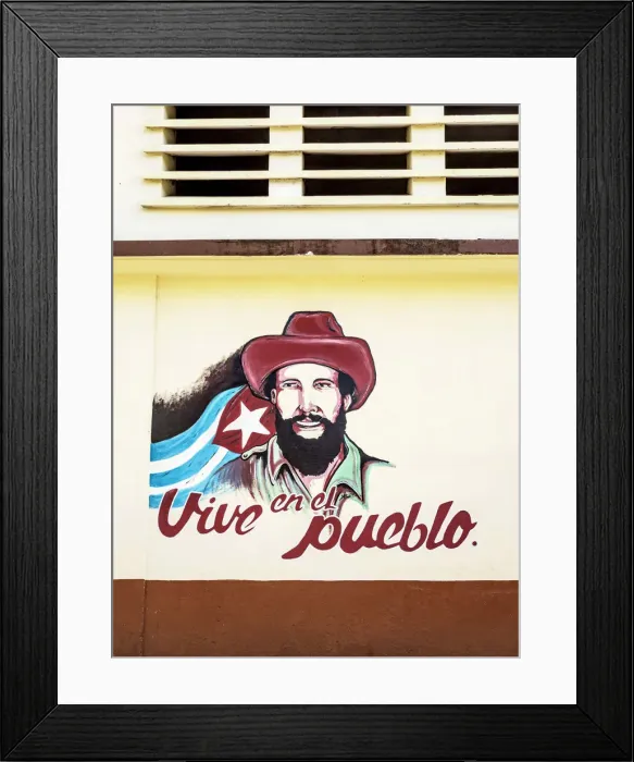 Framed Print : Mural painting with Camilo Cienfuegos, Santiago de Cuba, Santiago de Cuba Province, Cuba Framed Print : Mural painting with Camilo Cienfuegos, Santiago de Cuba, Santiago de Cuba Province, Cuba