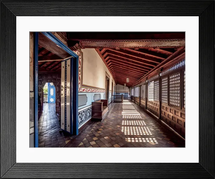 Framed Print : Diego Velazquez House, interior, Santiago de Cuba, Santiago de Cuba Province, Cuba