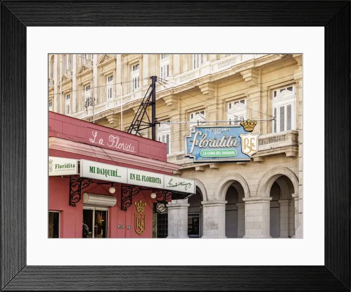 Framed Print : El Floridita Bar, La Habana Vieja, Havana, La Habana Province, Cuba Framed Print : El Floridita Bar, La Habana Vieja, Havana, La Habana Province, Cuba