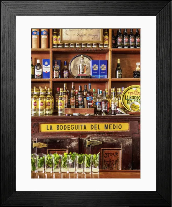 Framed Print : Mojito Cocktails at La Bodeguita del Medio, La Habana Vieja, Havana, La Habana Province Framed Print : Mojito Cocktails at La Bodeguita del Medio, La Habana Vieja, Havana, La Habana Province
