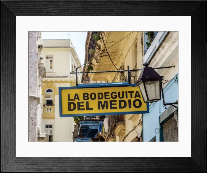 Framed Print : La Bodeguita del Medio, La Habana Vieja, Havana, La Habana Province, Cuba Framed Print : La Bodeguita del Medio, La Habana Vieja, Havana, La Habana Province, Cuba